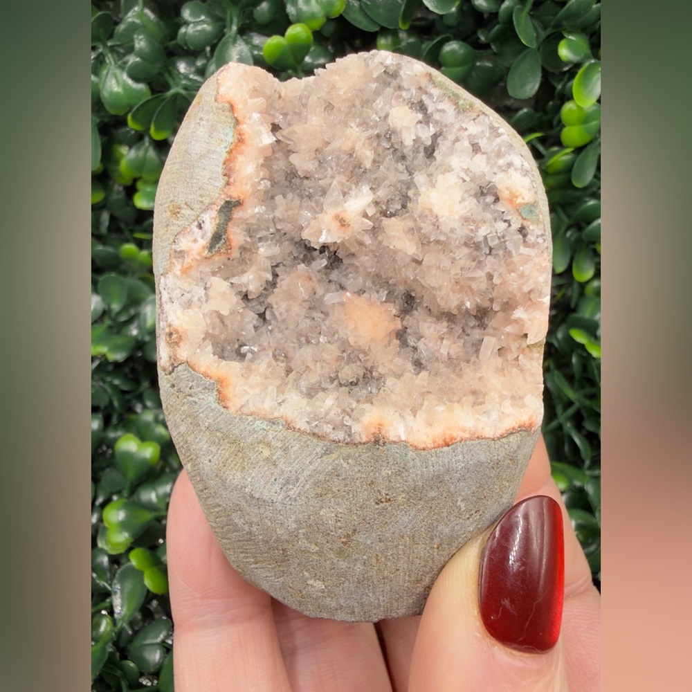 Pink Heulandite Geode